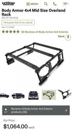 Toyota Tacoma bed rack