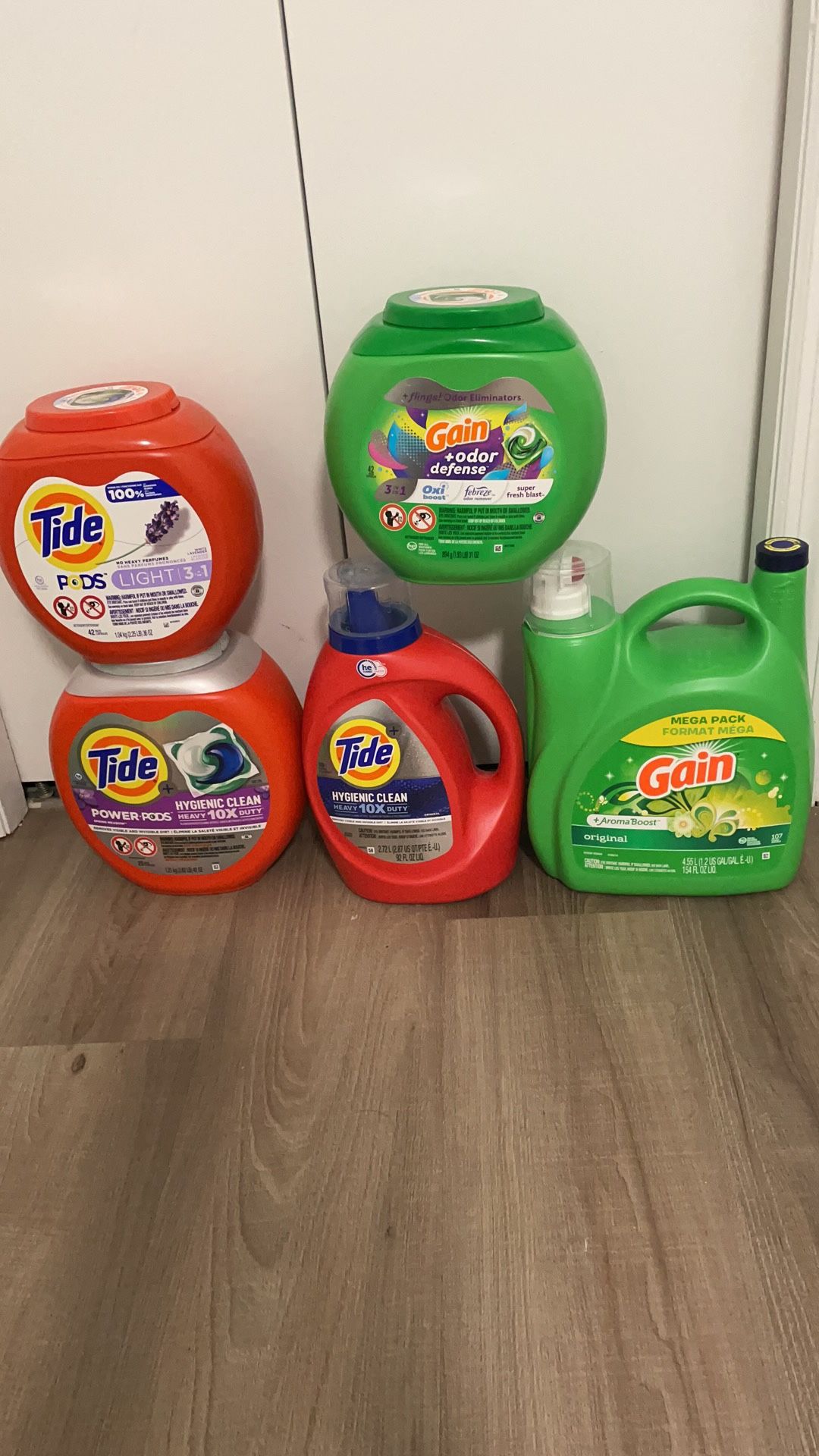 Household Tide and Gain Detergent