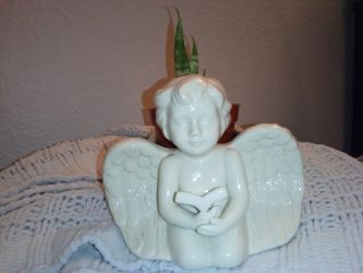 Porcelain Angel Planter