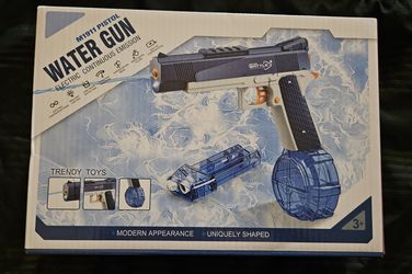 Blue and Gray electric Water Gun new in box
