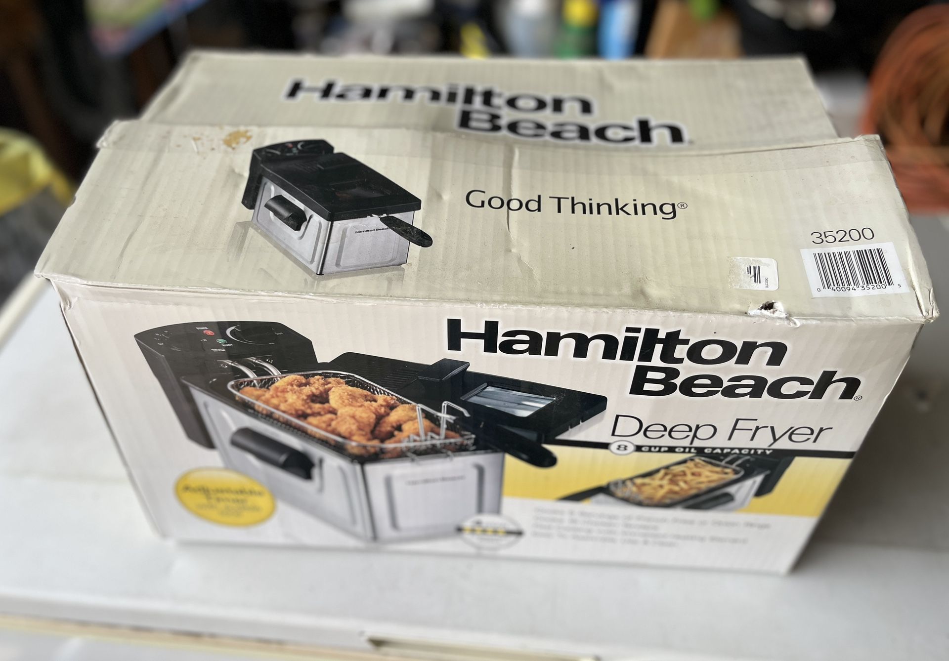 Hamilton Beach 35200 Oil Deep Fryer 8 Cup - Stainless Steel