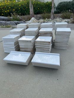 NEW Beautiful White 4x4 Glazed Del Tiles