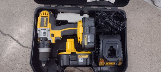 2 DeWalt 18V XRP Cordless Drill with Batteries and Charger