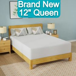 Brand New 12 Inch Cooling Gel Memory Foam Mattress - Queen Size  New in the box! Still sealed in the plastic from the factory.  I also have a new Quee