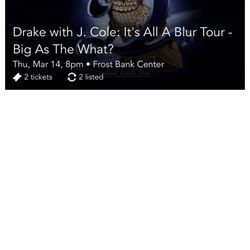 2 Drake & Jcole Tickets