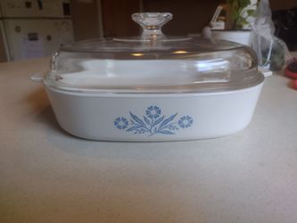 Corning Ware Blue Cornflower Casserole Dish with Lid