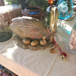 Soild Brass Swan
