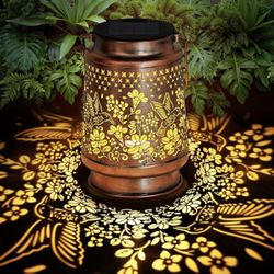 Solar Lantern Outdoor Lamp Waterproof Decorations Garden Decor, Christmas Birthday Gifts for Women, Mom, Grandma Decorative Garden, Yard, Patio, Lawn,