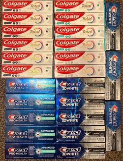 NEW Crest or Colgate Toothpaste - $3 Each or $2.50 if 6+ or $2 Each for All - Get the good stuff for the price of the cheap stuff! Available: —(8)