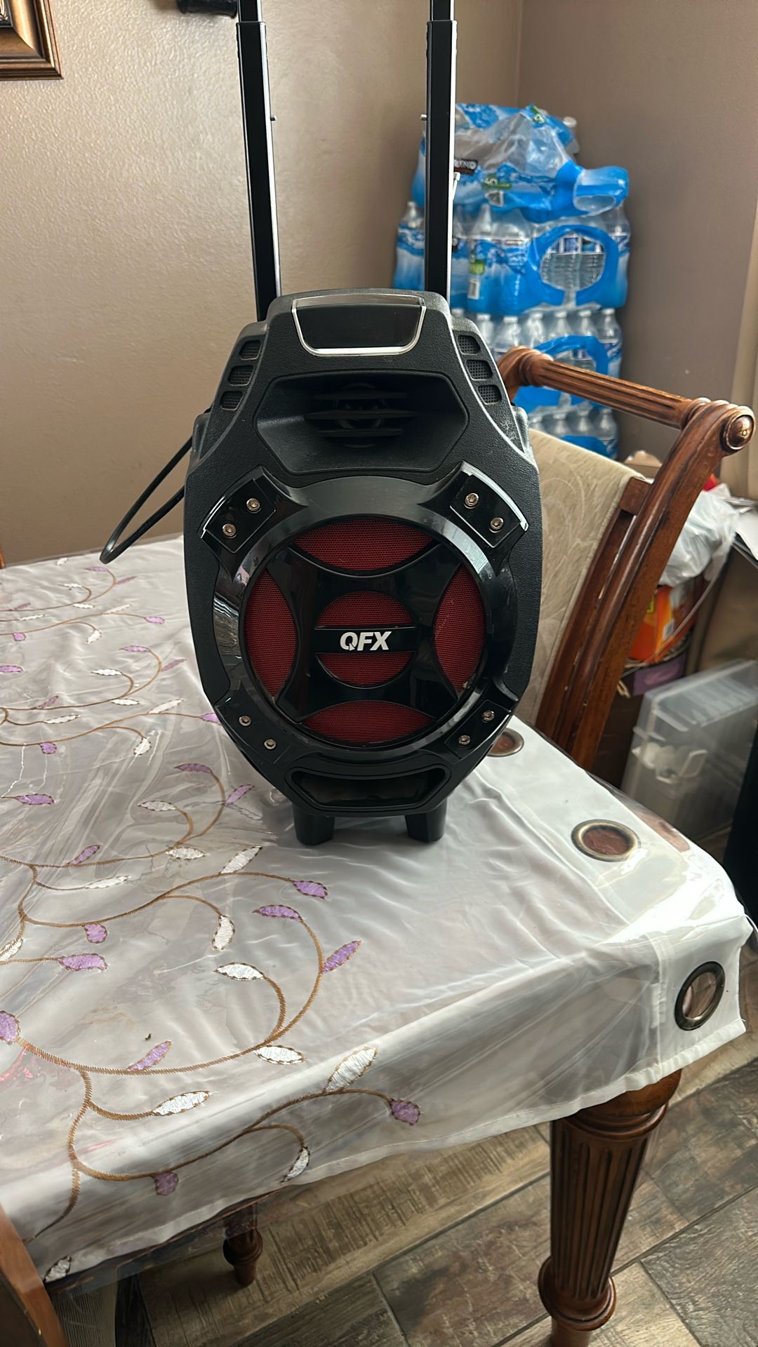 QFX PBX-61081 Rechargeable Portable Speaker | 8" Woofer | 400 Watts | Bluetooth, $75