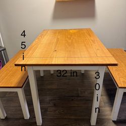 Bench Seat Table