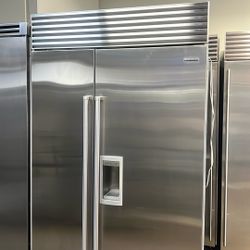 Sub Zero 48”Wide Built In Side By Side Refrigerator 