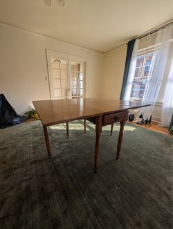 Wood Drop Leaf Dining Table