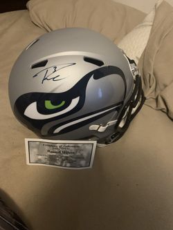 Russel Wilson signed amp
