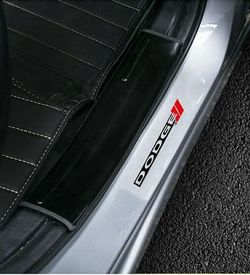 BRAND NEW UNIVERSAL 2PCS 3D DODGE METAL STEEL TRUNK EMBLEM BADGE STICKER