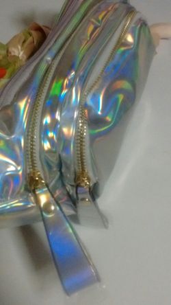 Patent Leather Platinum Metallic--Fanny Pack