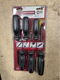 Craftsman 6 piece screwdriver set diamond coated
