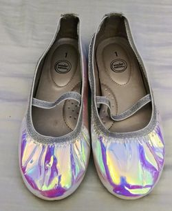Irredescent glitter flats