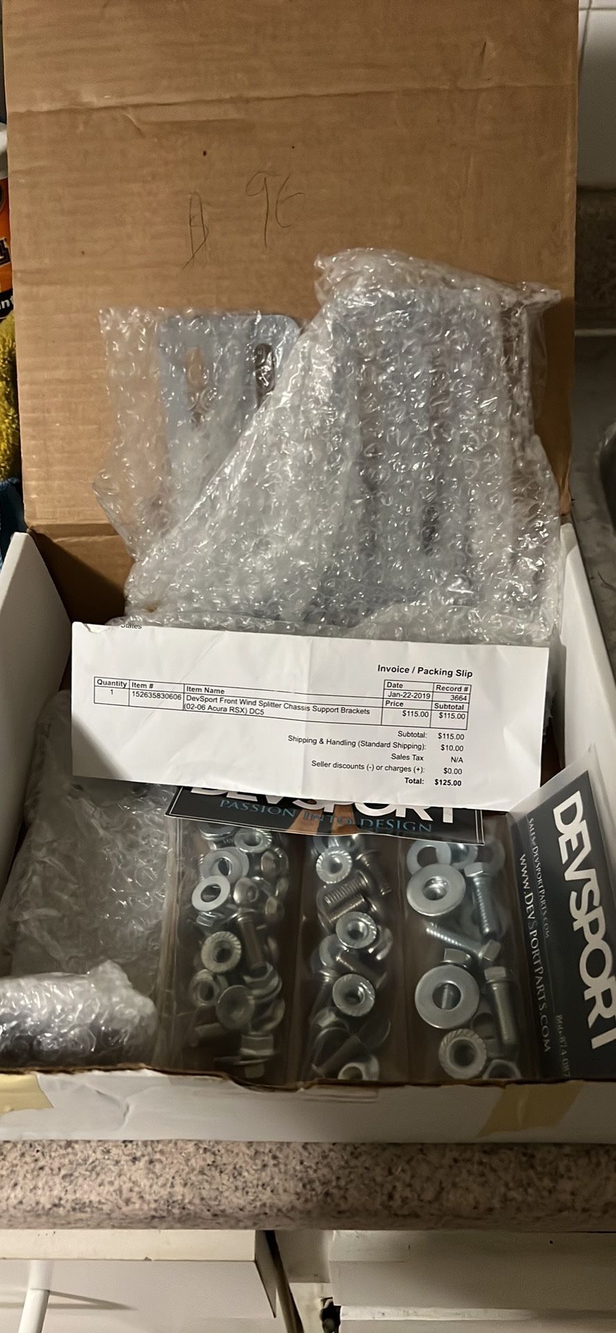 Dc5 Front Wind Chasis Support Brackets