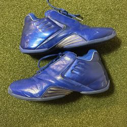 Adidas T-Mac 3 Royal Blue Mens 9.5 Basketball Shoes All Star Game Preowned (READ DESCRIPTION)