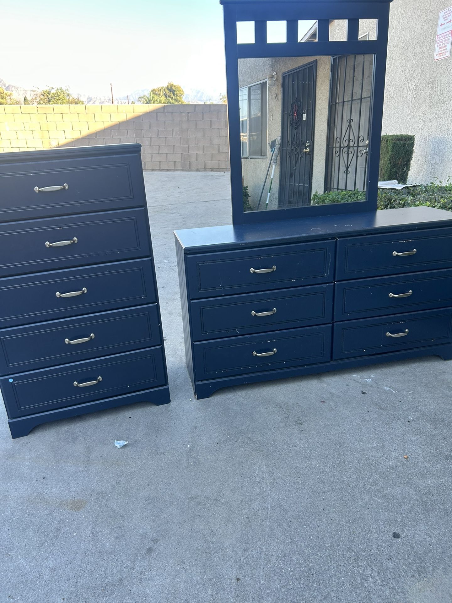 Dresser Drawer Set With Mirror