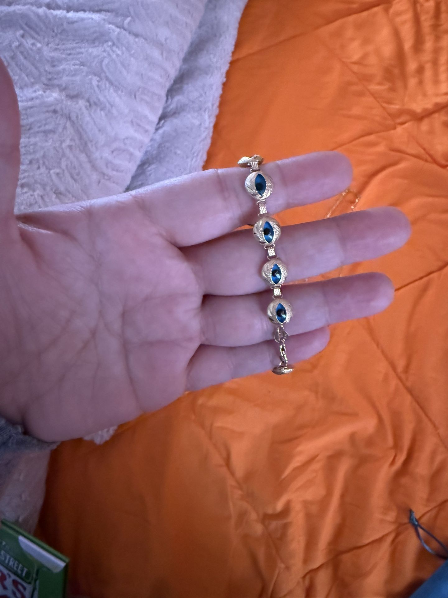 Evil Eye Bracelet 14k