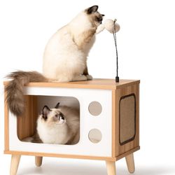 Cat  House TV Shape Box
