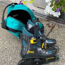 Roller Derby Charger Inline Skates with Carrying Bag