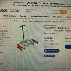 Desk Lift Heavy Duty Adjustable Cube Dolly Para Mover Escritorios Heavy Duty