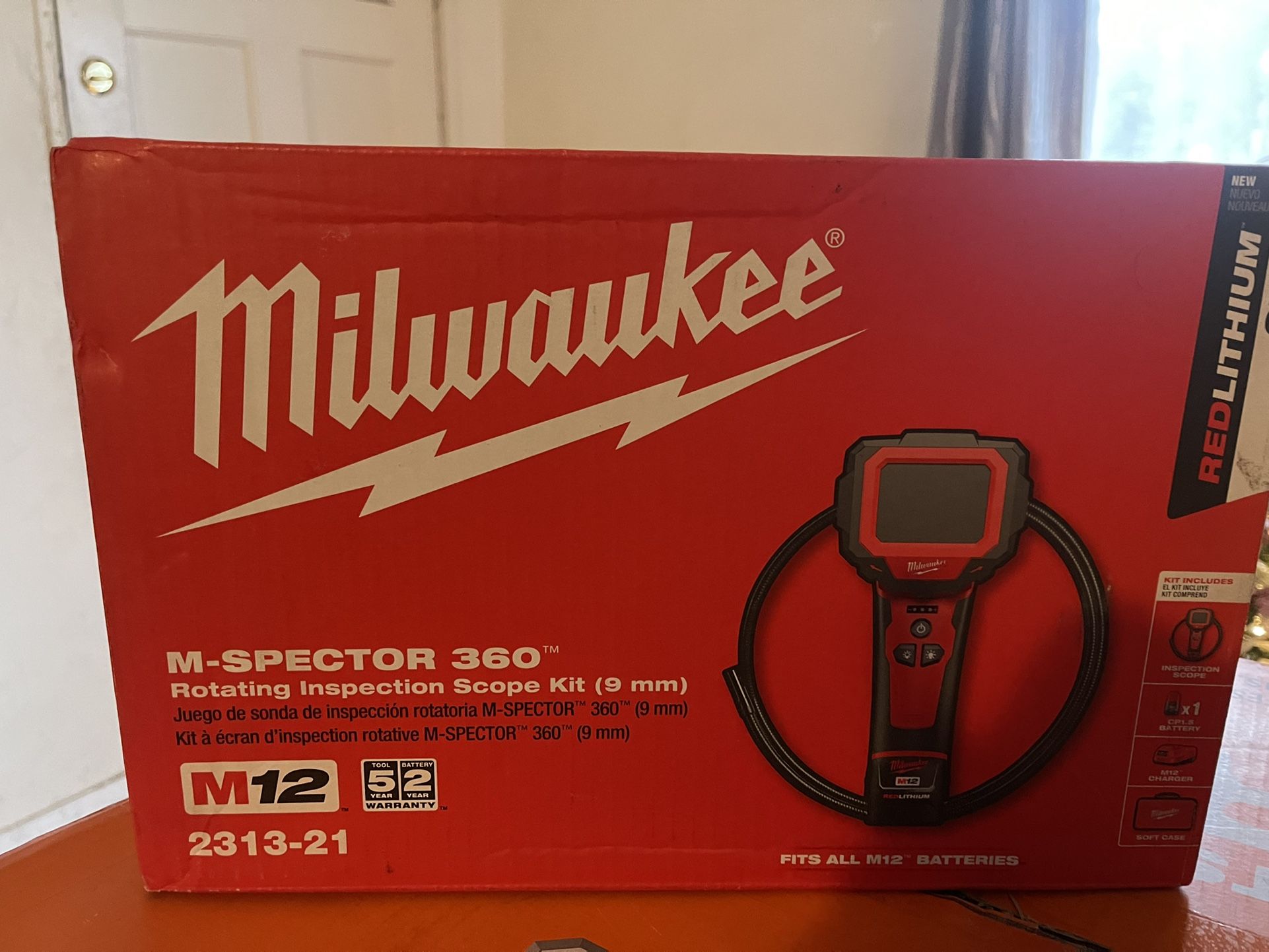 Milwaukee M12 12 Volt Lithium Ion Cordless M Spector 360 Degree - Main Image