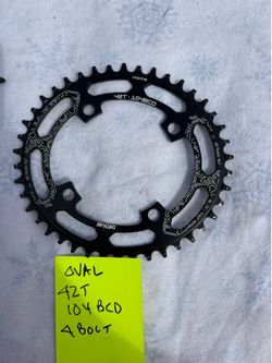 Single speed Oval Chainring 42T