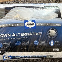 Comfy Sealy Sterling Collection pillows. King size, comes as a 2-pack