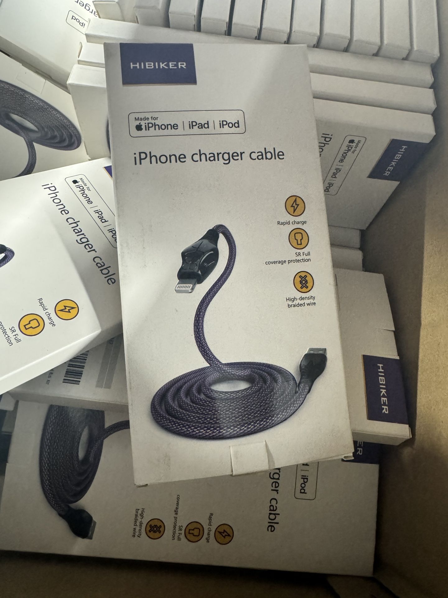 6.6ft MFi Certified iPhone Charger Cable