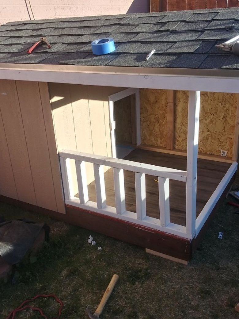 Well Made Dog House With Porch