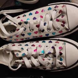 New Colorful Hearts Converses 