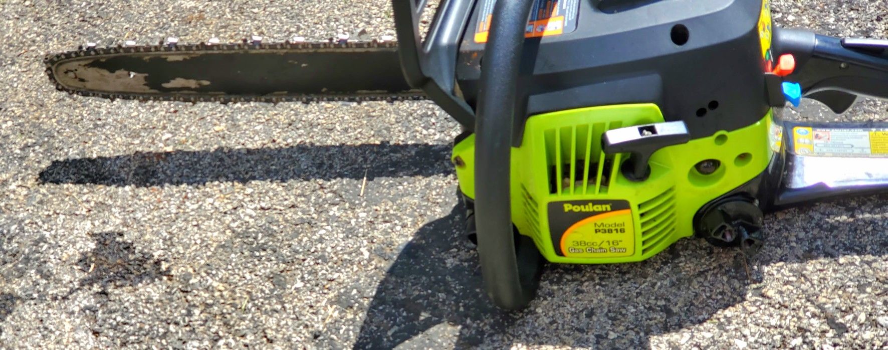 P3816 Poulan Chainsaw In Carrying Case