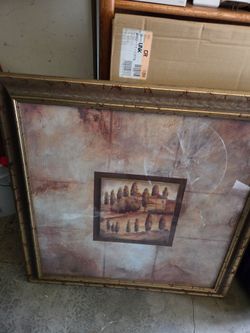 Framed picture 32 x 32