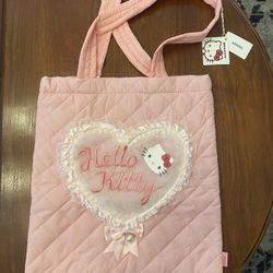 Hello Kitty Soft Plush Tote Bag 