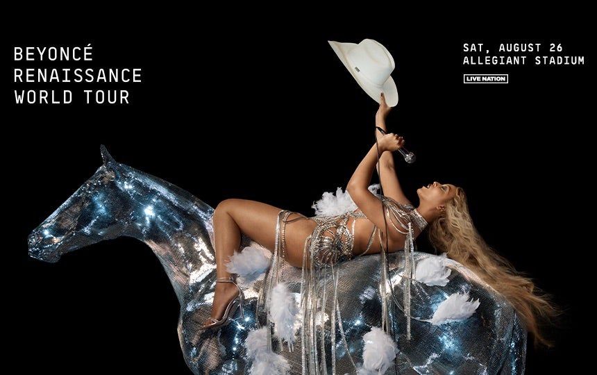 Sec 116 Row 22 Seat 4 Beyoncé Renaissance concert August 26 Allegiant Stadium