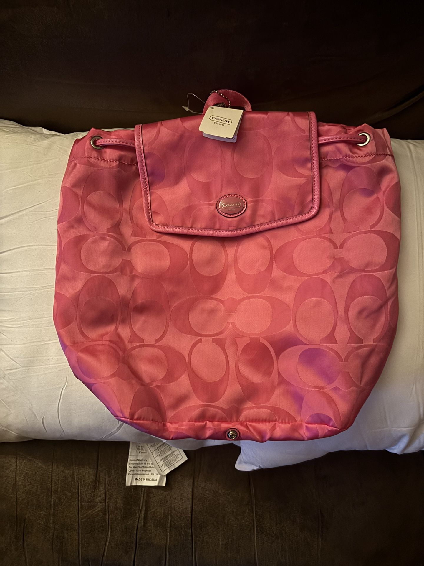 Coach Pink Backpack