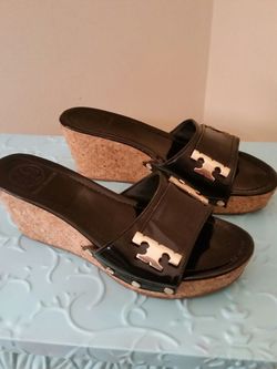 Authentic Tory Burch Wedge heels Sz 10