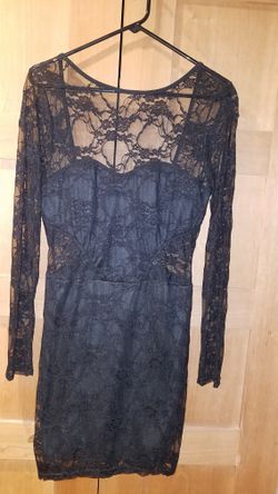 Black Dress - VERY sheer Lace Dress