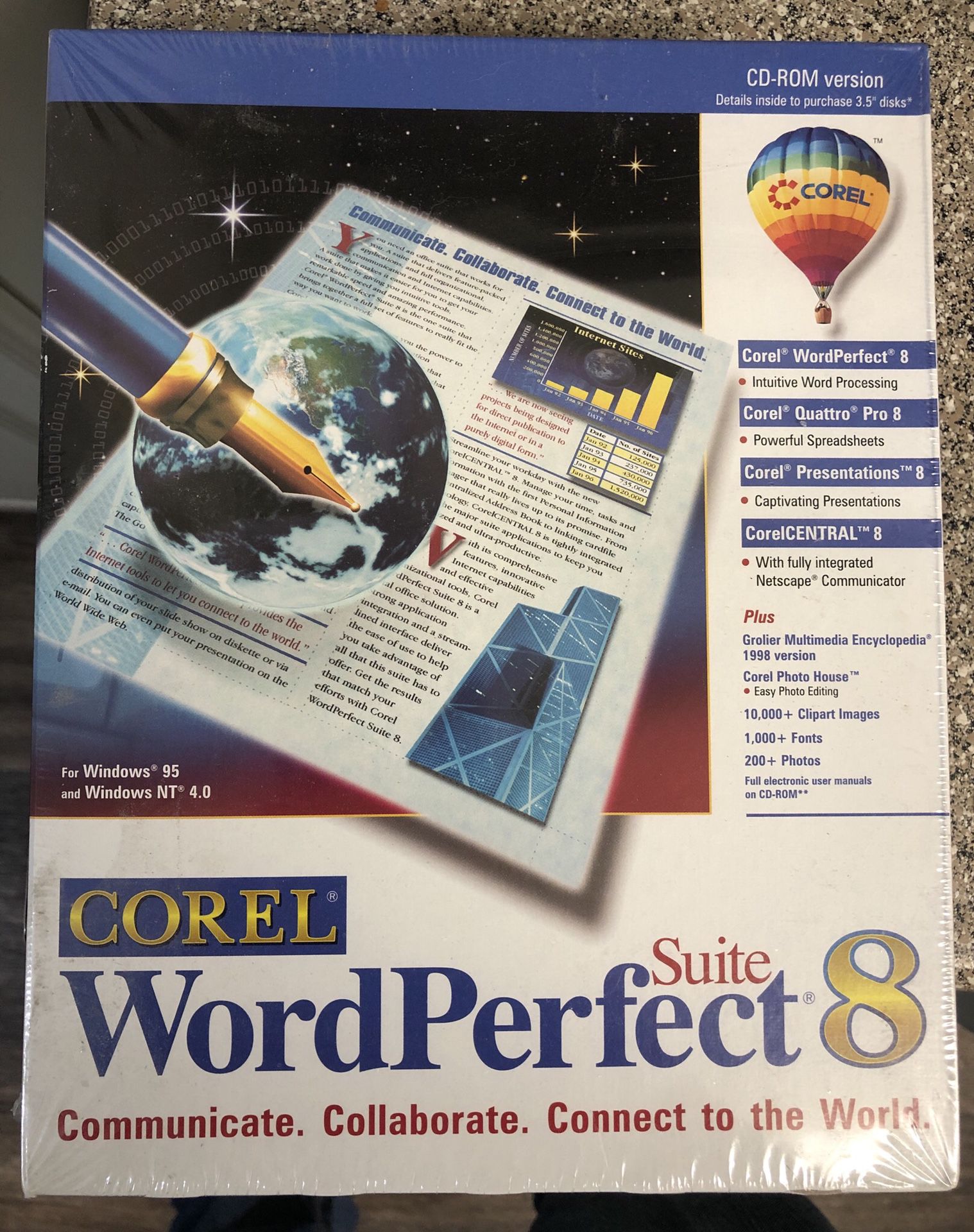 (Factory Sealed) Corel Word Perfect 8 Computer Software