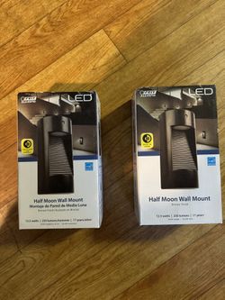 Half Moon Wall Lights 2pc 