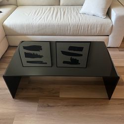 AllModern Black Glass Coffee Table