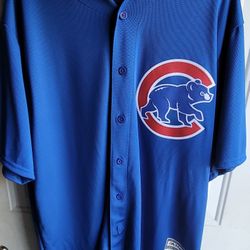 Chicago Cubs Blue Alternate Majestic Cool Base Mens Jersey 2xl