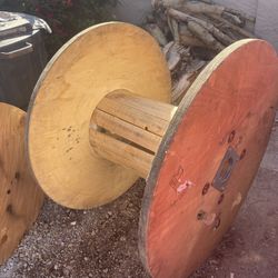 Giant Wooden Spools - $19