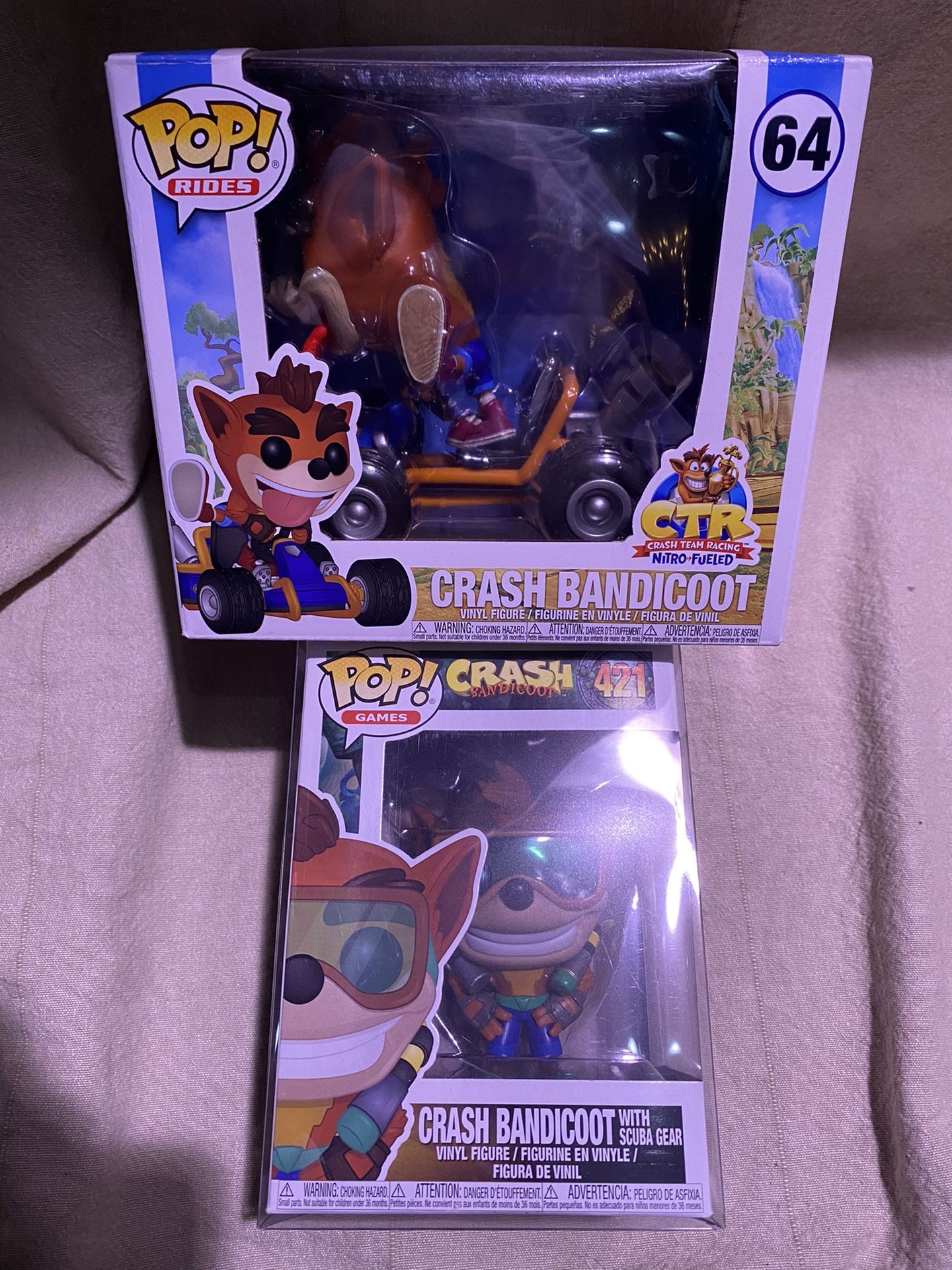 Crash Bandicoot Funko Pops