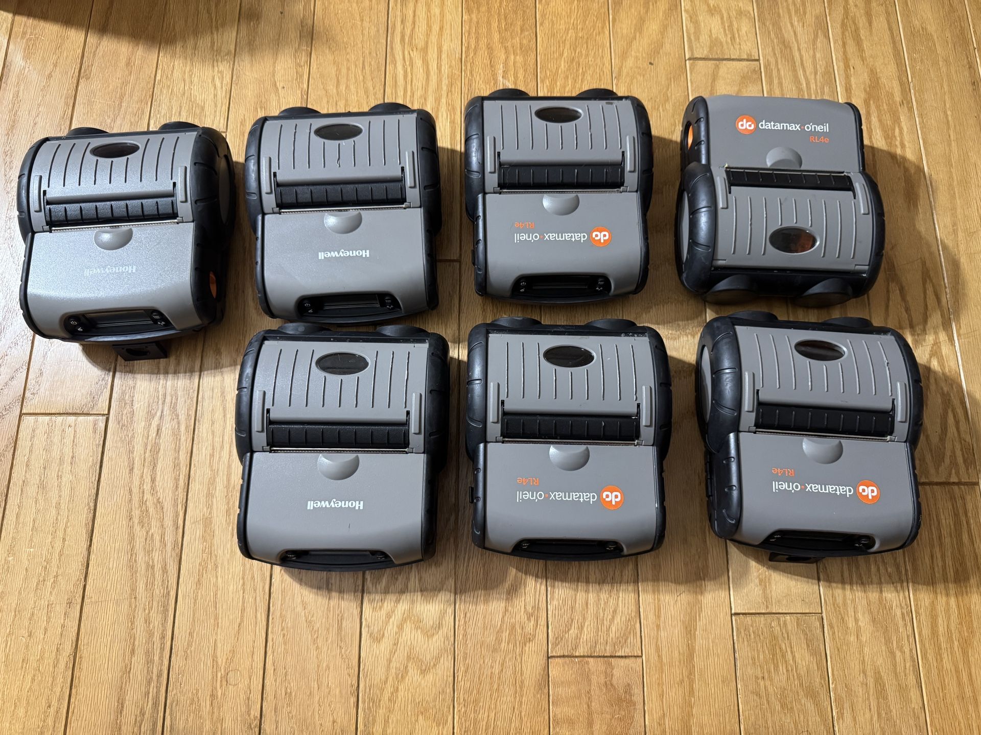 Lot of 7 Datamax-O’Neil RL4e Dual 802/BT Mobile Label Printers