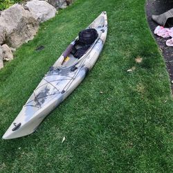 Feild Of Stream Kayak With Rod Holders And Scotty Mouunts. 12ft
